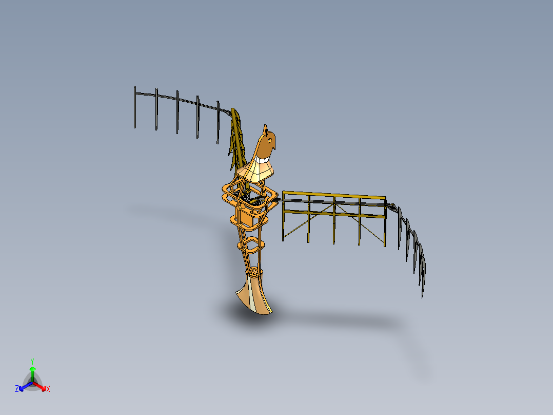Ornitocopter<span style='color: red'>机械</span>飞鸟机构3D<span style='color: red'>数模</span>图纸 <span style='color: red'>STP</span><span style='color: red'>格式</span>