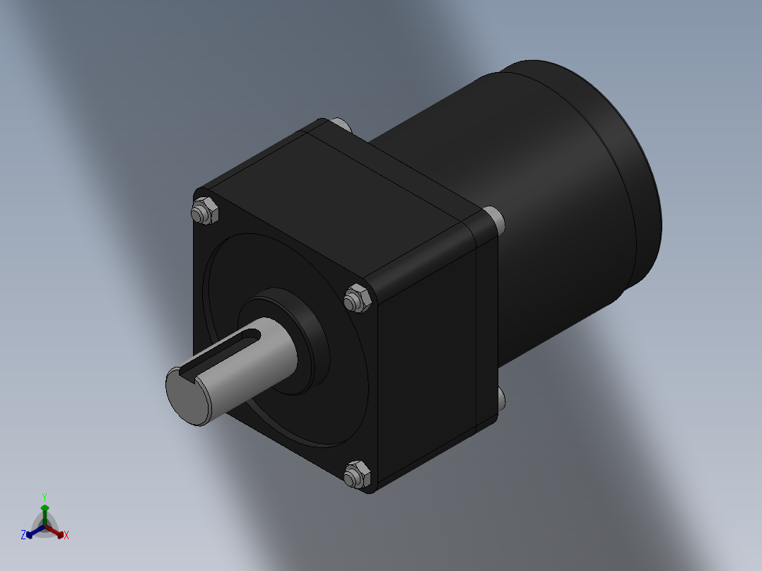 2I(R)K交流减速马达[2IK(RK)4A(GN)]正等轴测图