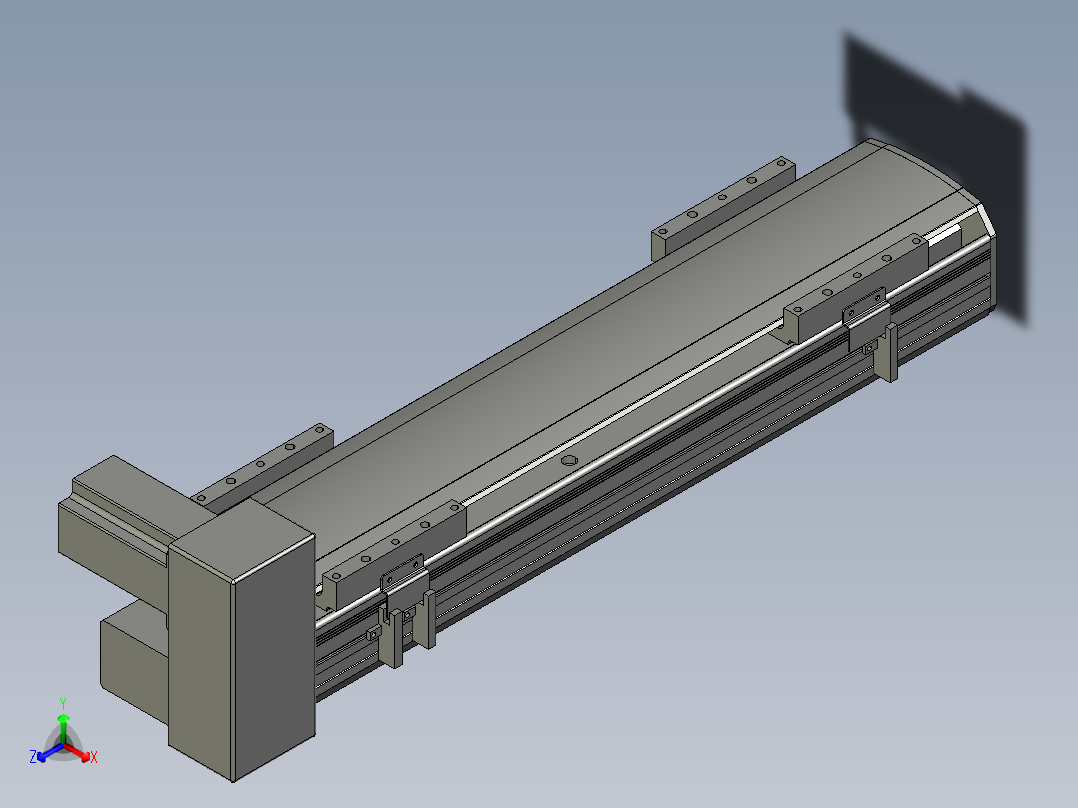 直线模组WG-LHB12-S350-RU设计图纸