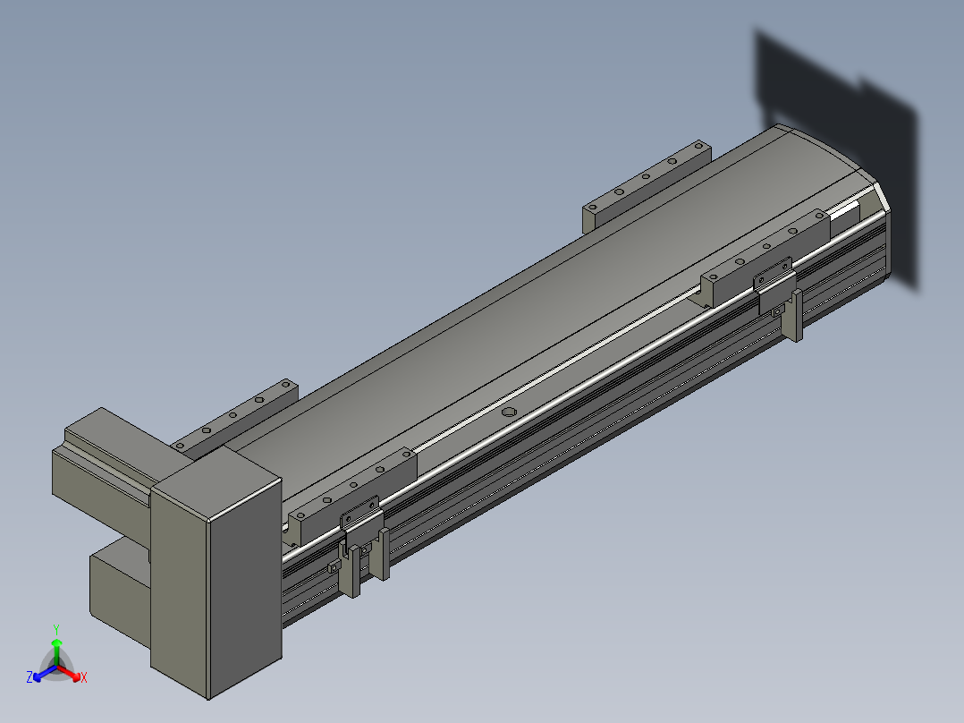直线模组WG-LHB12-S350-RU设计图纸正等轴测图