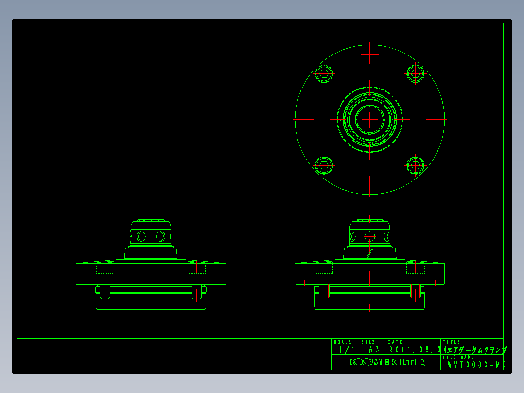 KOSMEKWVT0080-MD多系列多零件图纸模型多系列多零件图纸模型