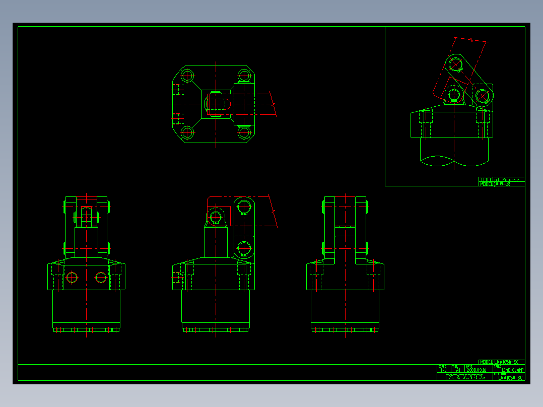 KOSMEKLKA1050-SC多系列多零件图纸模型