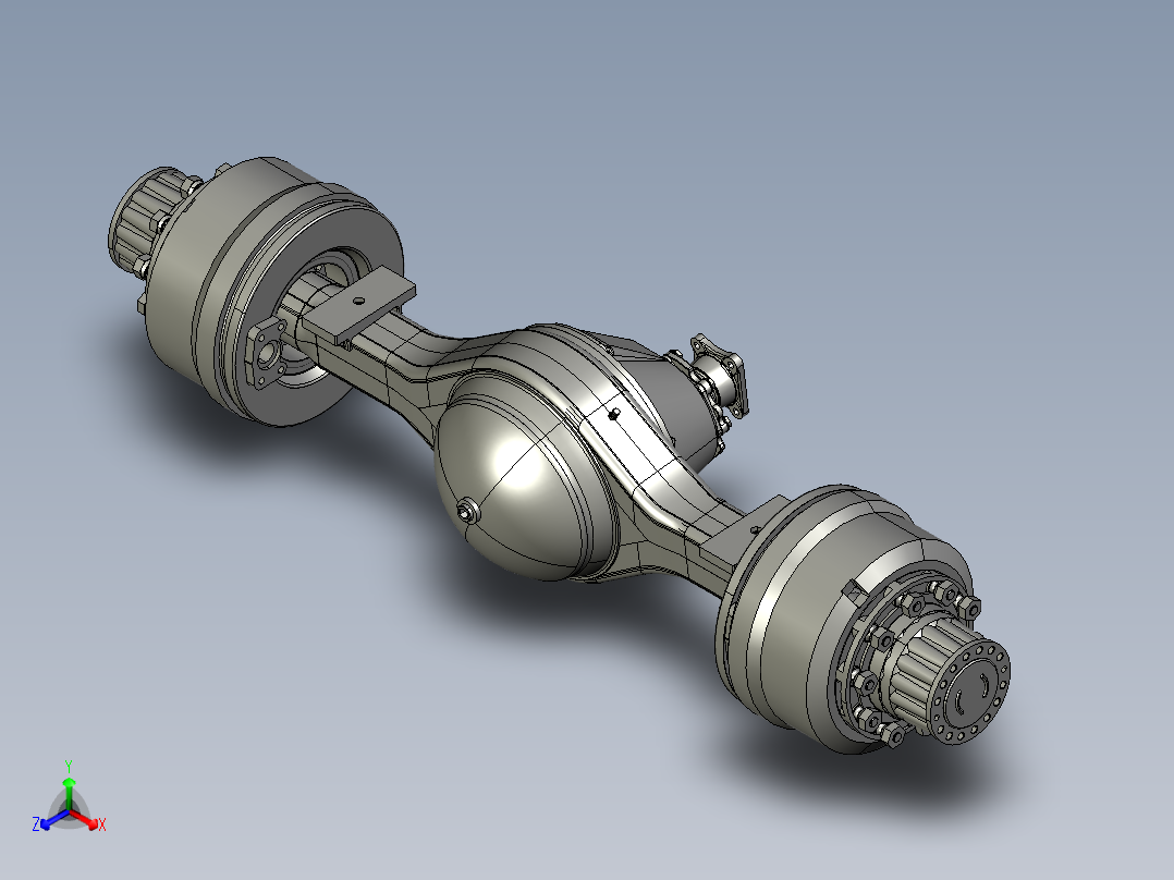 某款重型车驱动桥的设计含三维+CAD图纸+说明书