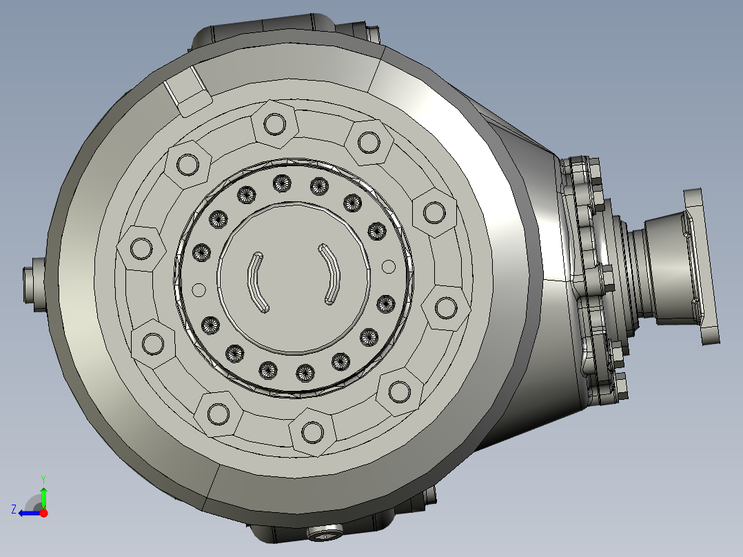 某款重型车驱动桥的设计含三维+CAD图纸+说明书右视图