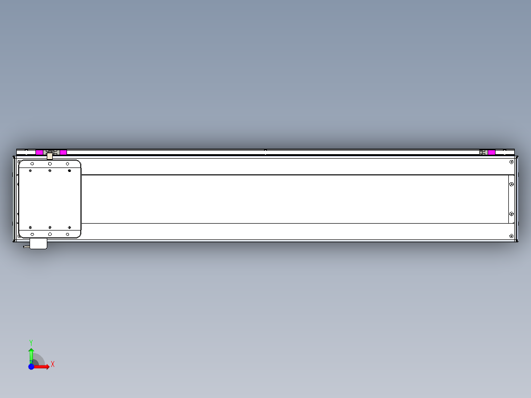 威洛博LC系列3d模型模组LC22H1Y-S1100前视图