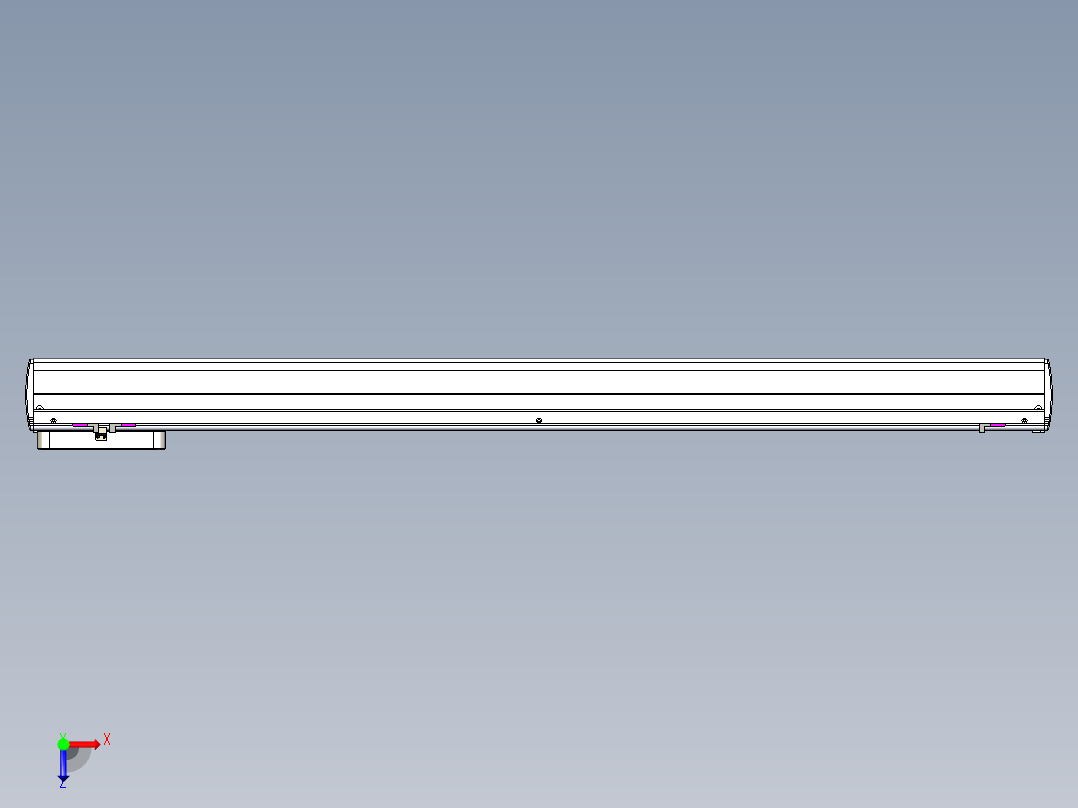 威洛博LC系列3d模型模组LC22H1Y-S1100俯视图