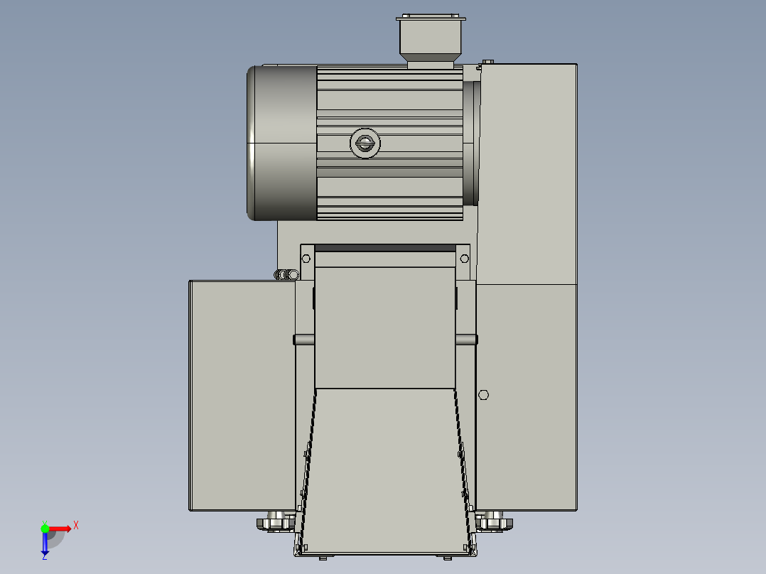 微型塑料粉碎机设计含proe三维==353701==350ku俯视图