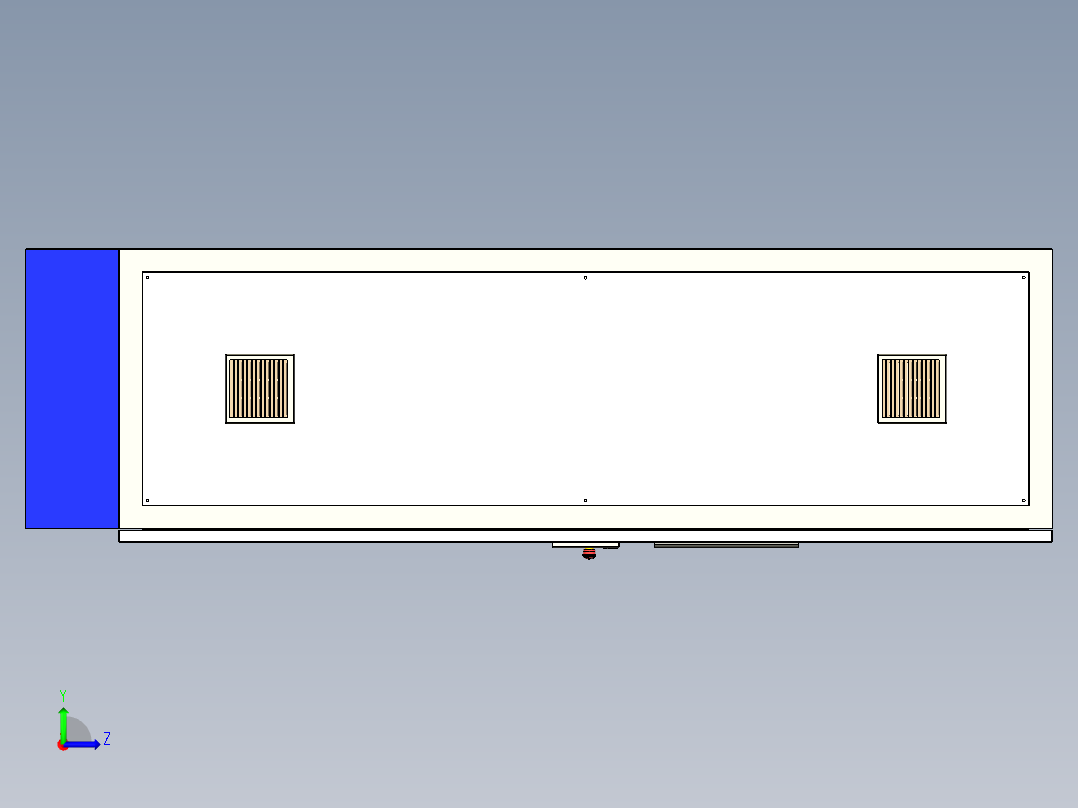 电器柜 电控柜 (21) 机械设计素材左视图