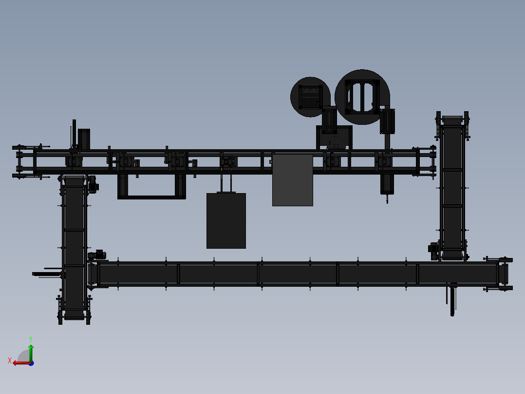自动生产线 3后视图