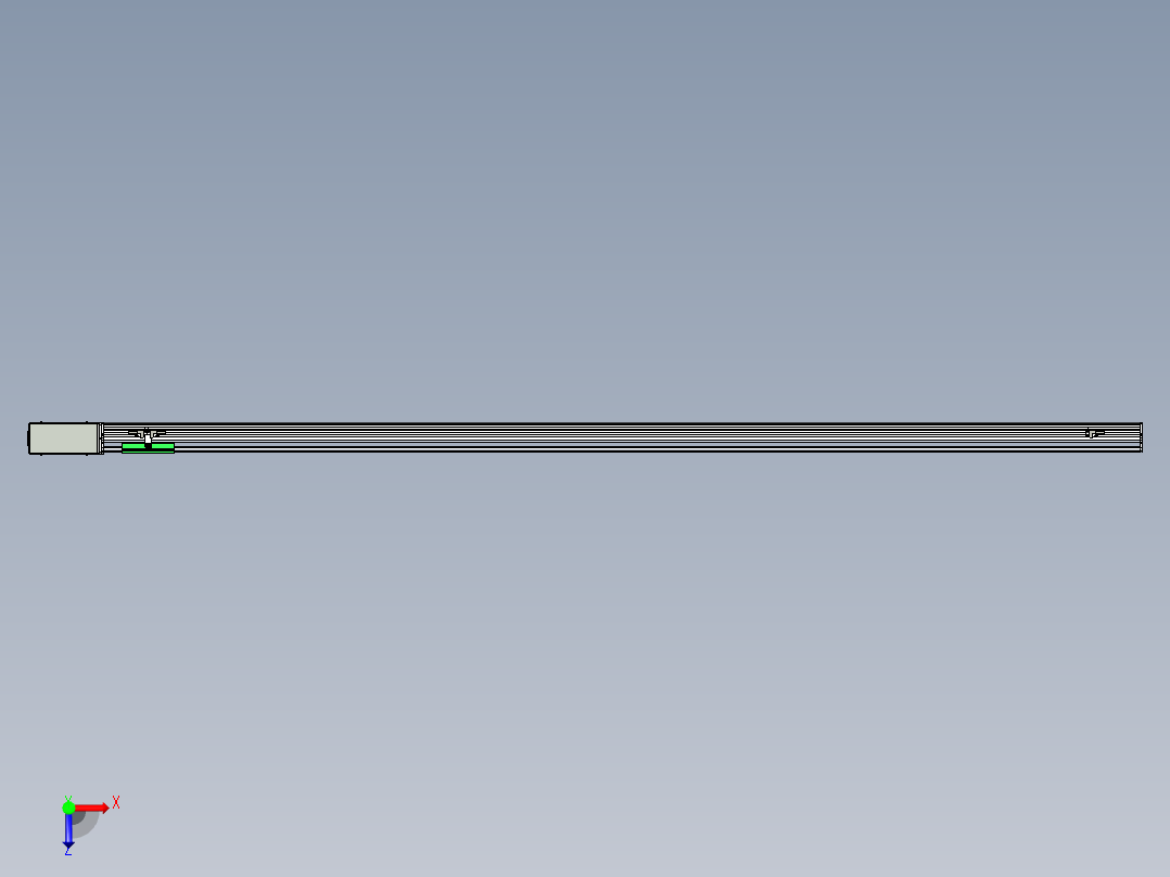 同步带滑台-半封闭B10H-L45-S2000-R-P40-D3俯视图