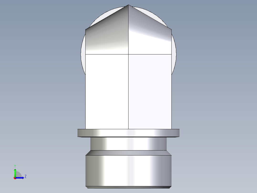卡套式工业通用硬管接头EO_Male_stud_elbow_WE20SM71X左视图