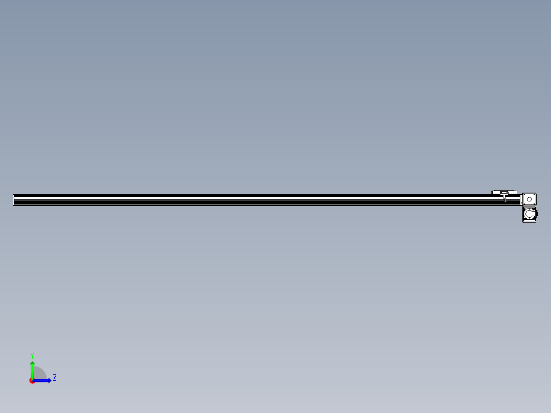 同步带全封闭直线模组TPA-HCB-105D-90-L2350-RP-C-P20-N3左视图