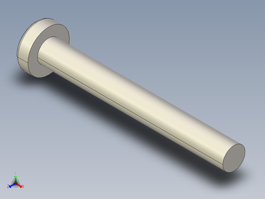 螺丝 M3 十字盘头-M3 x 25 Screw head.STEP正等轴测图