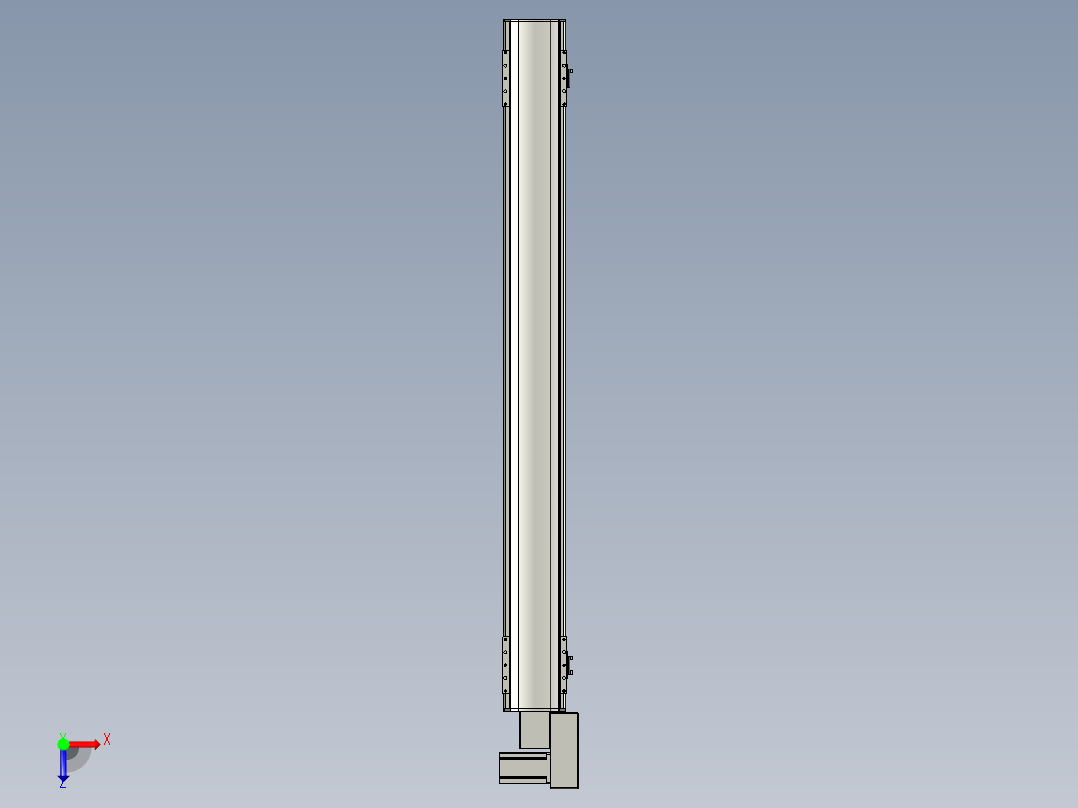 直线模组WG-LHB12-S1100-BR设计图纸俯视图