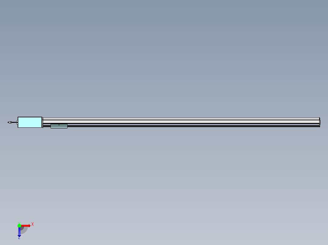 威洛博VBF同步带传动一般环境VBF14-L45-S2000-BR-ZP75-C3俯视图