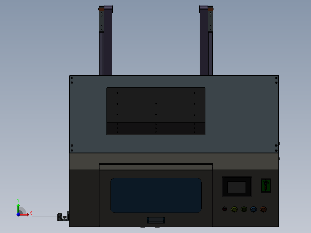 卷线机3D模型前视图