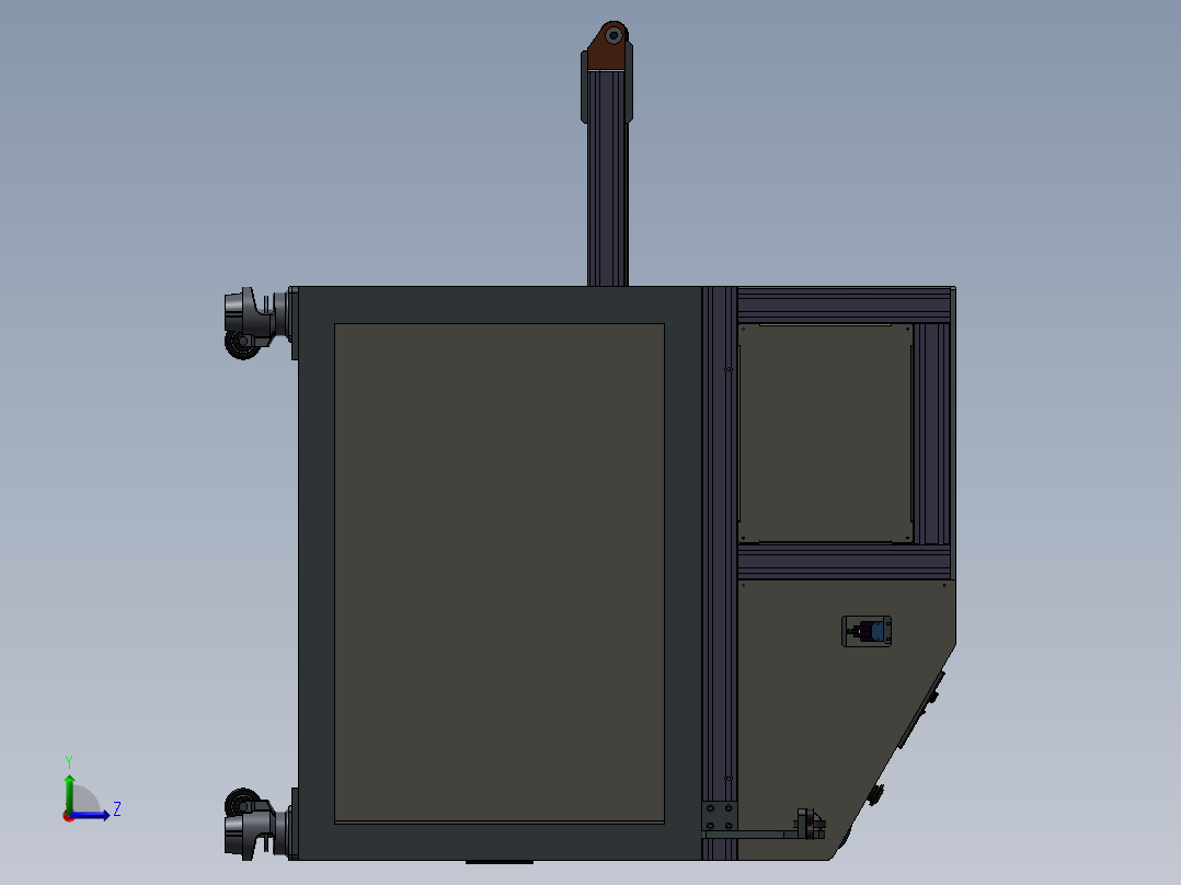 卷线机3D模型左视图
