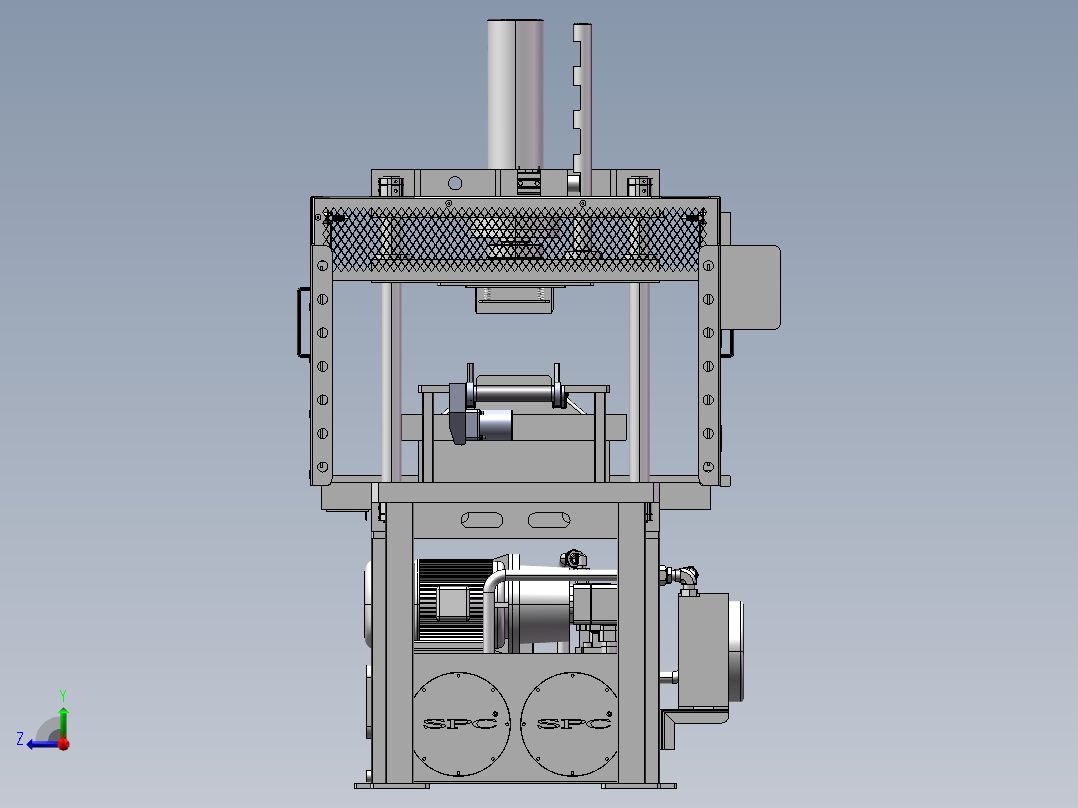 书本胶订切边设备sw18右视图