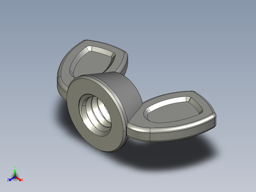 WING NUT 5-16in-18 Thread size 9-16in Base Diameter.STEP