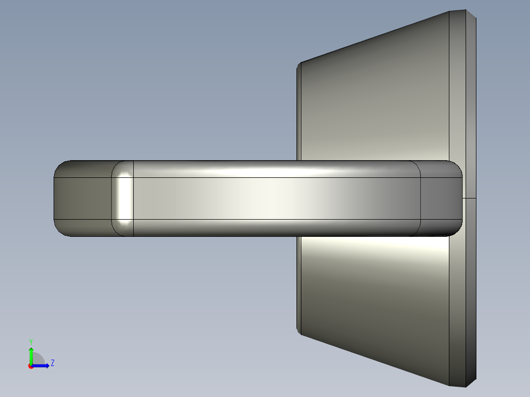 WING NUT 5-16in-18 Thread size 9-16in Base Diameter.STEP左视图