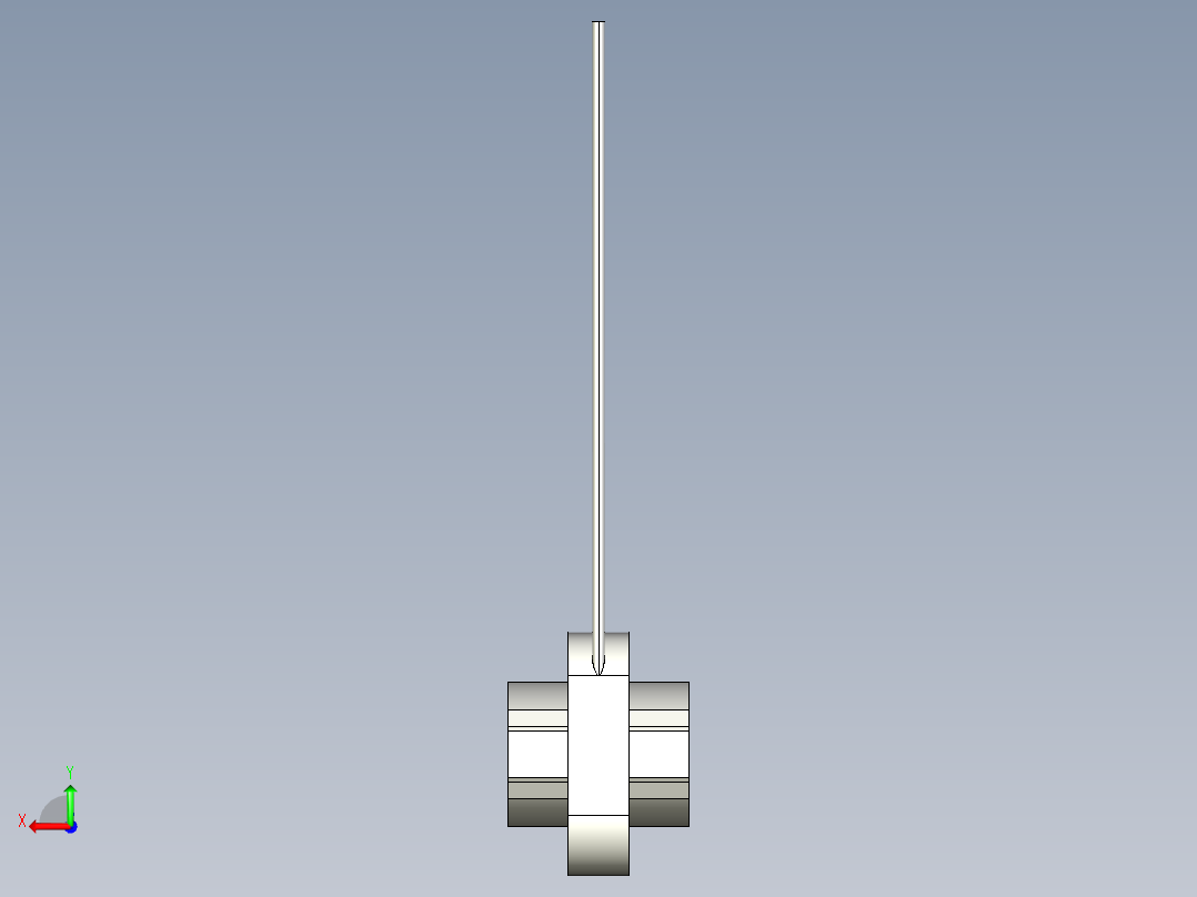 基恩士FU-95Z_kc图纸模型后视图