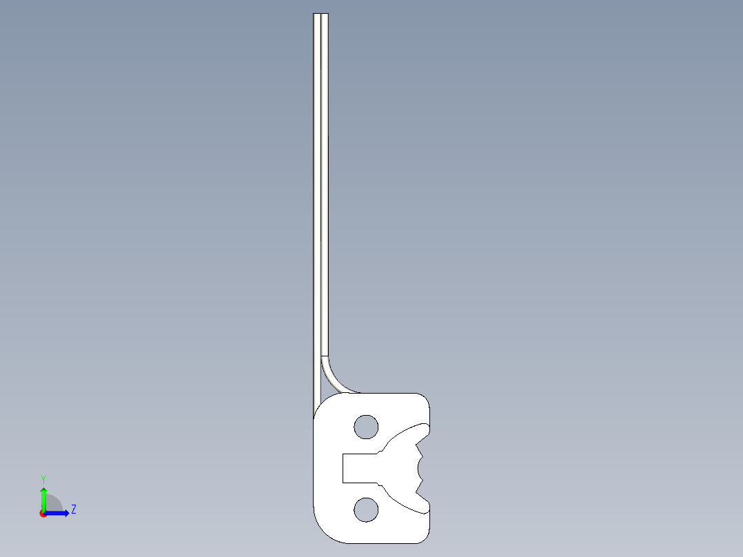 基恩士FU-95Z_kc图纸模型左视图