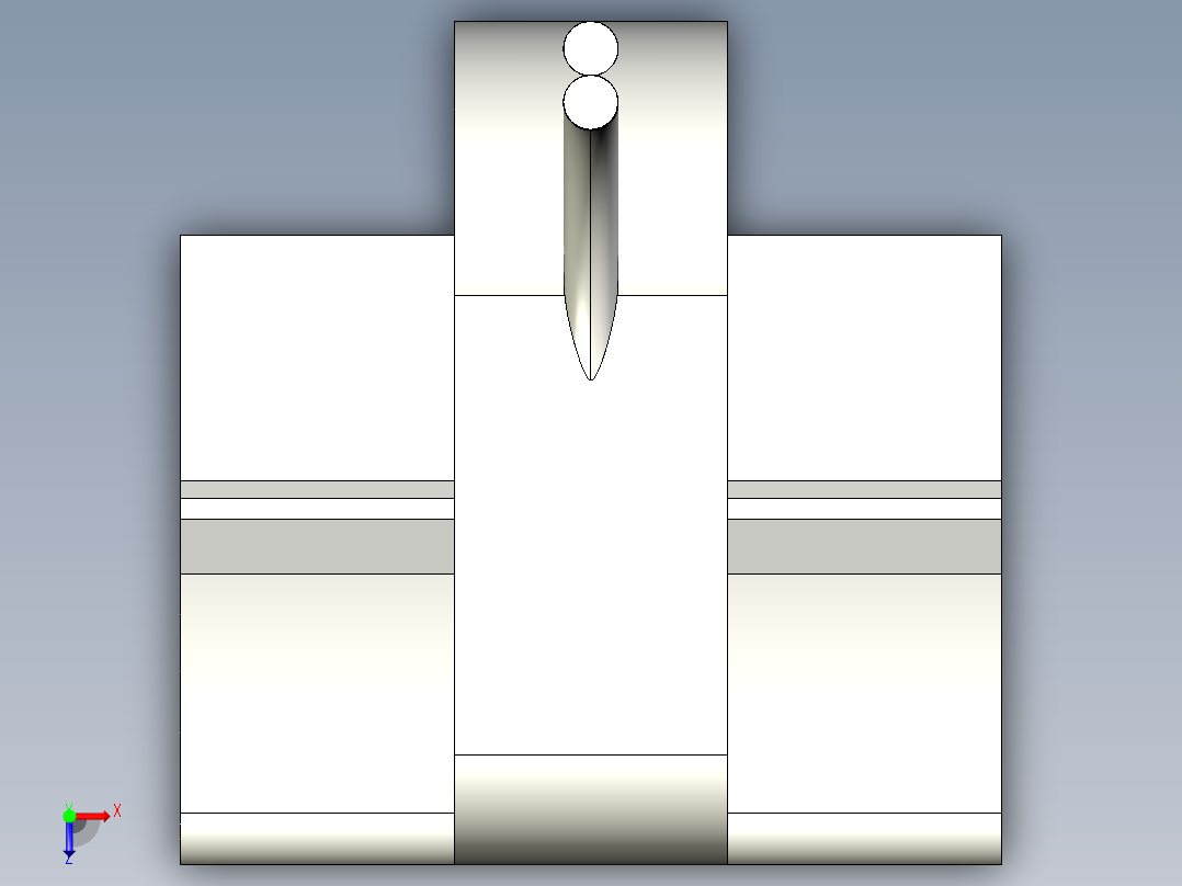 基恩士FU-95Z_kc图纸模型俯视图