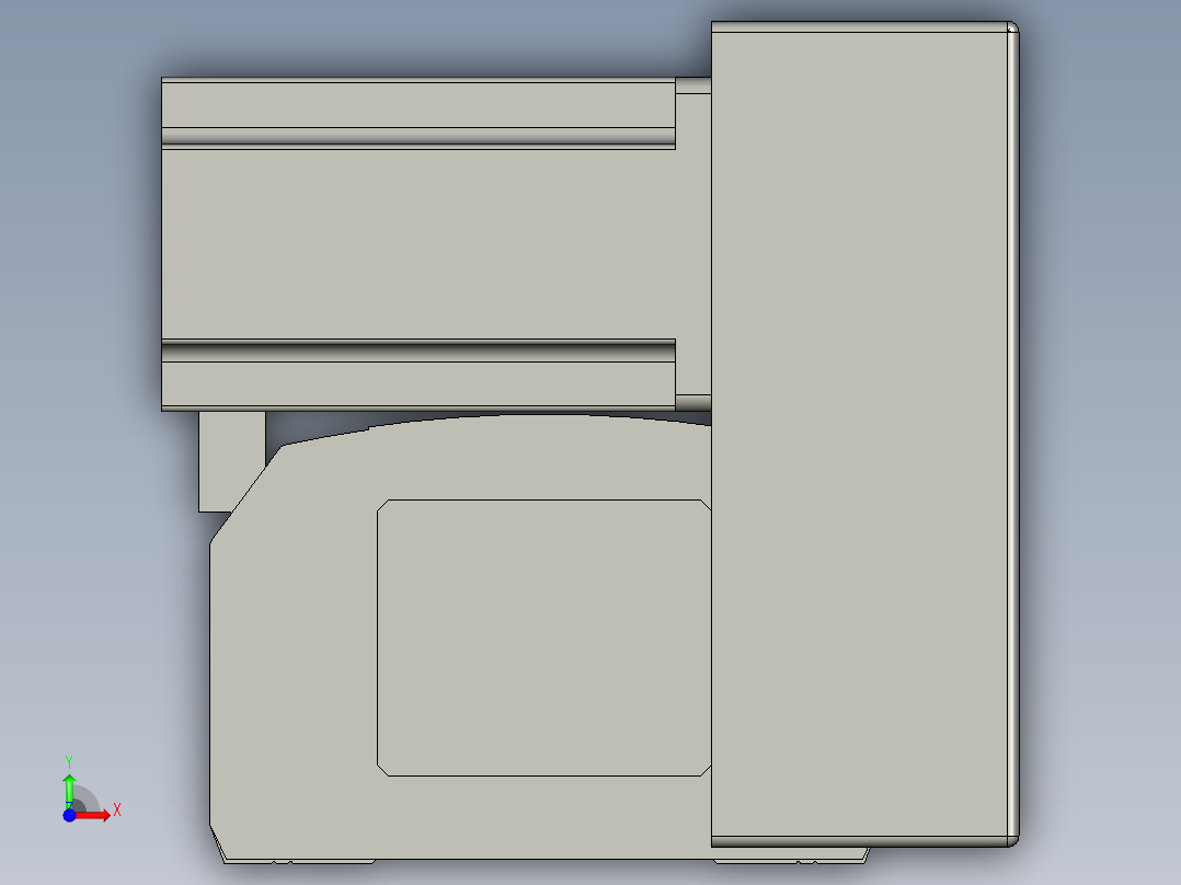 直线模组WG-LHB12-S1450-RU设计图纸前视图