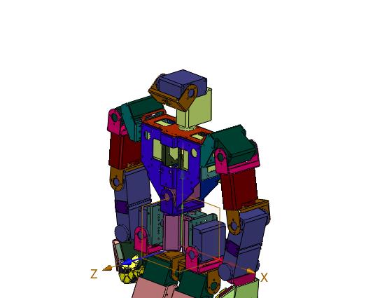 手眼足脑自控型双足机器人