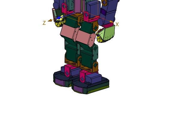 手眼足脑自控型双足机器人