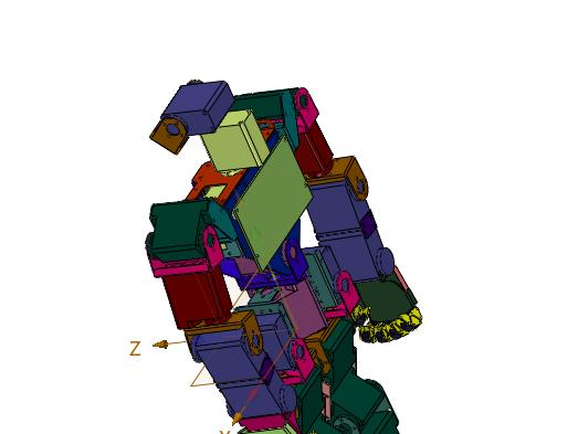 手眼足脑自控型双足机器人