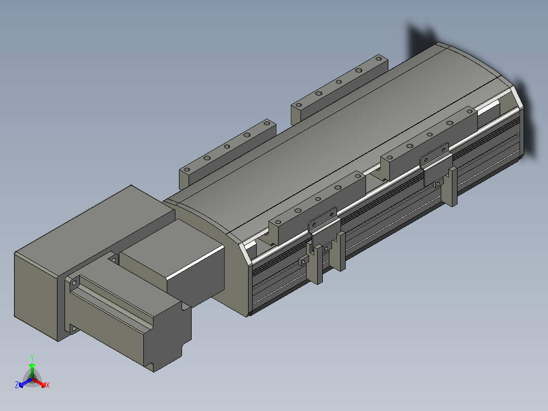 直线模组WG-LHB12-S100-BL设计图纸