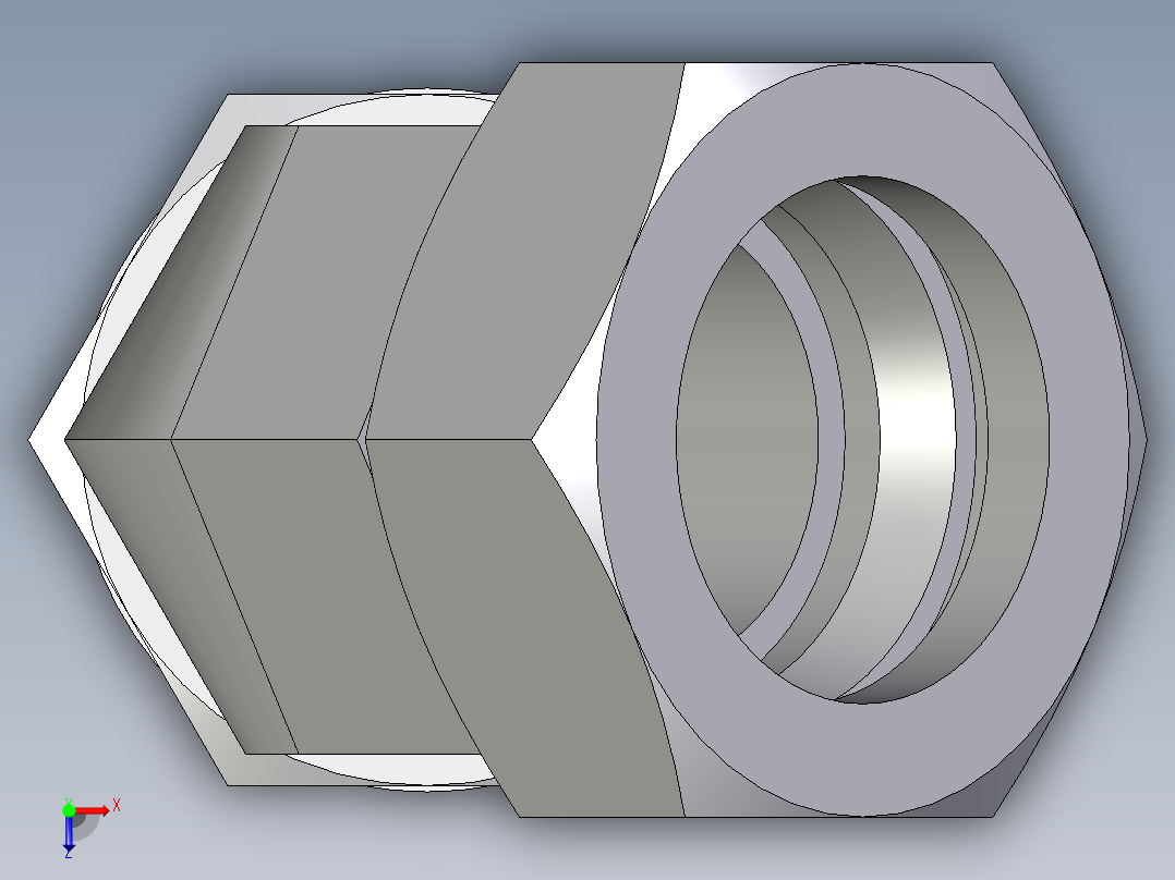 卡套式工业通用硬管接头EO_Adjustable_locknut_45_deg_elbow_VEE42ZLMCF俯视图