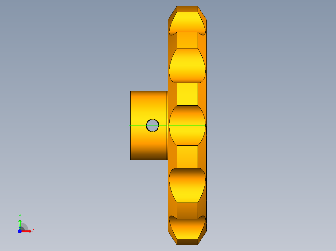 UG微动机构模型前视图