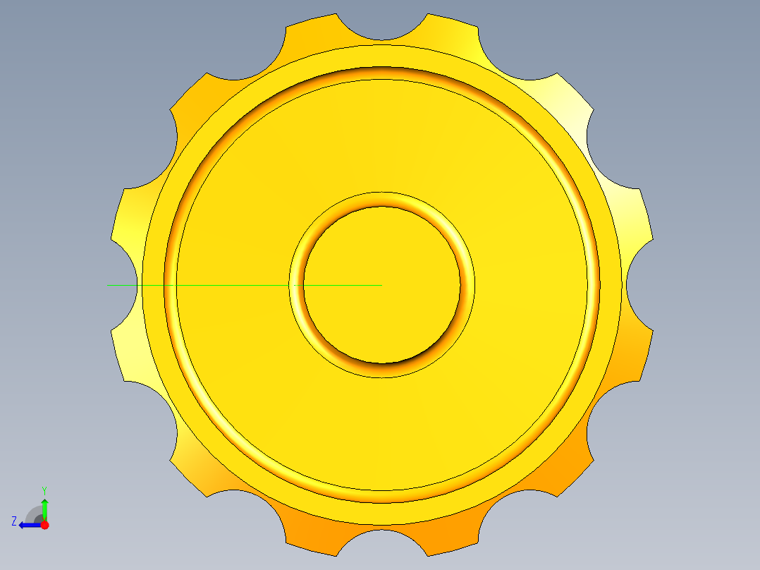 UG微动机构模型右视图