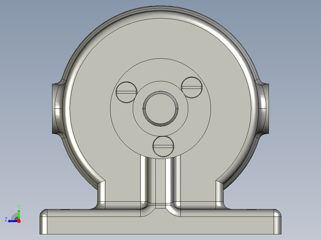 三元子泵模型右视图