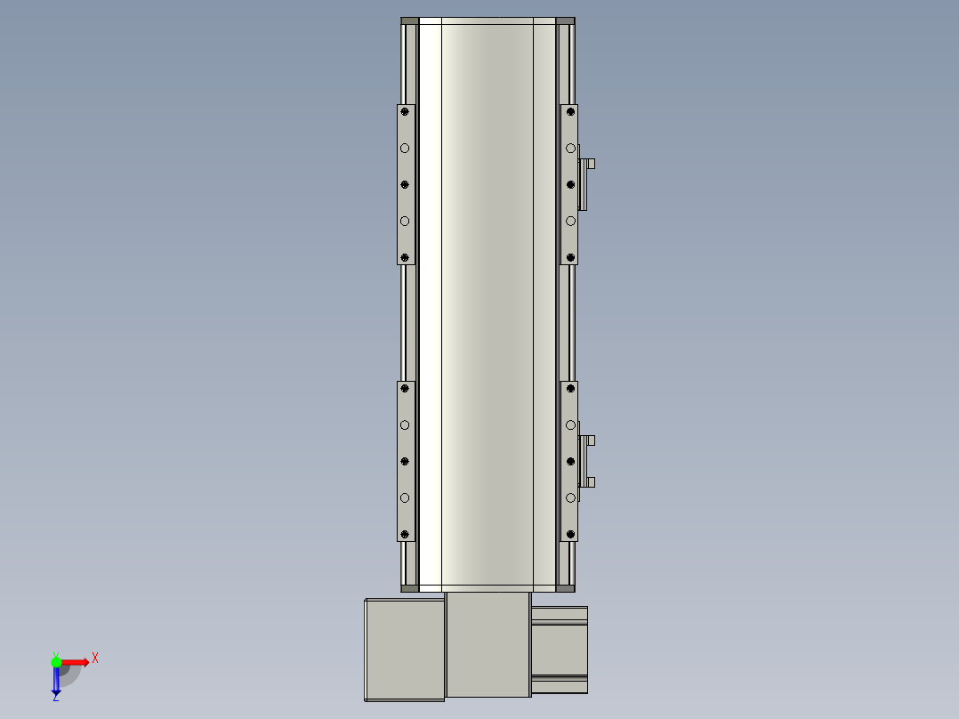 直线模组WG-LHB12-S150-LD设计图纸俯视图