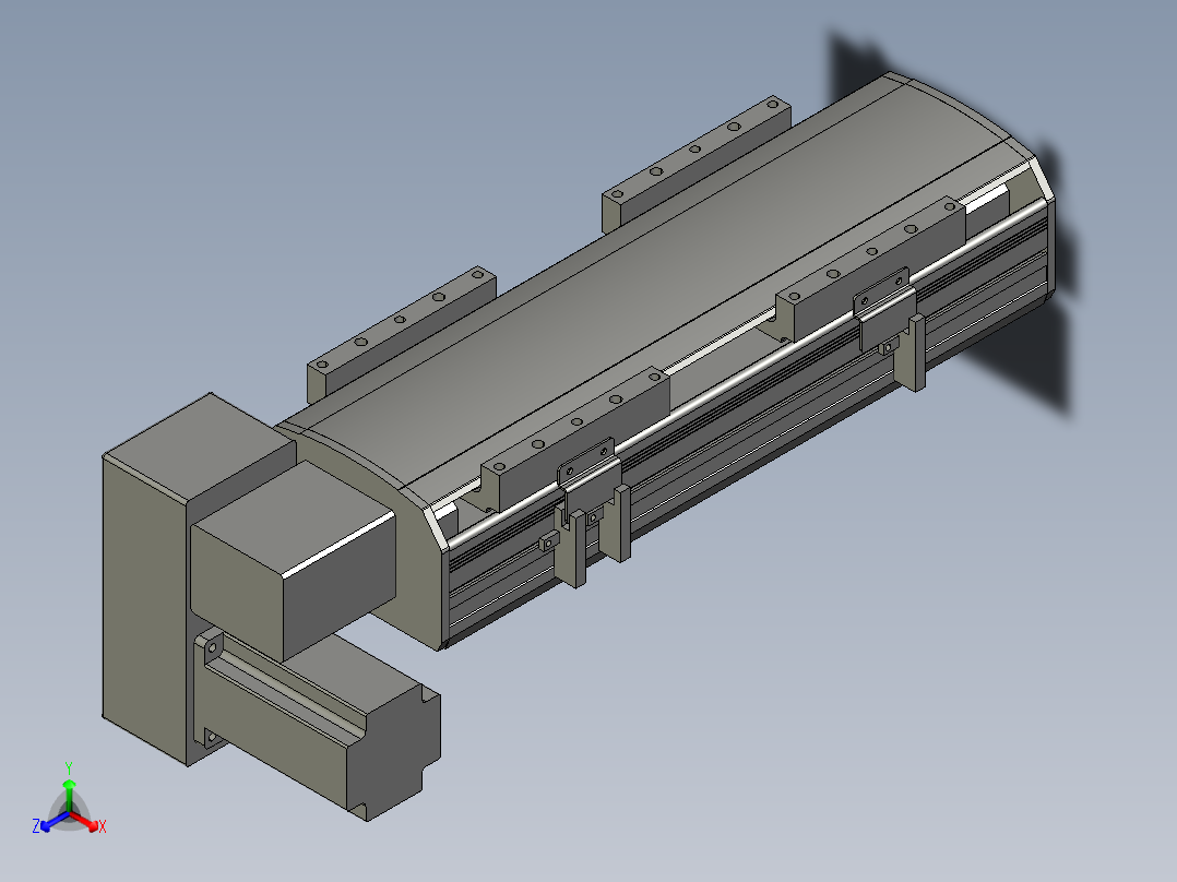 直线模组WG-LHB12-S150-LD设计图纸正等轴测图