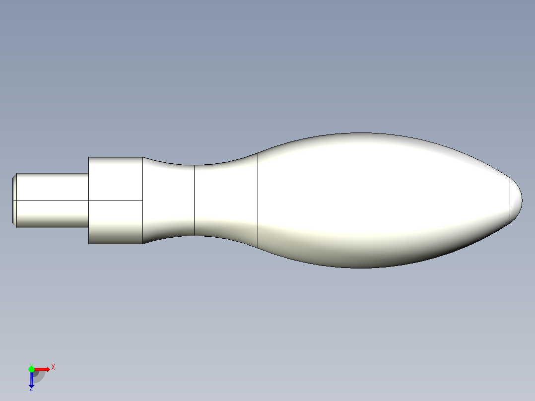 把手(固定)2445-3D多系列多零件图纸模型俯视图