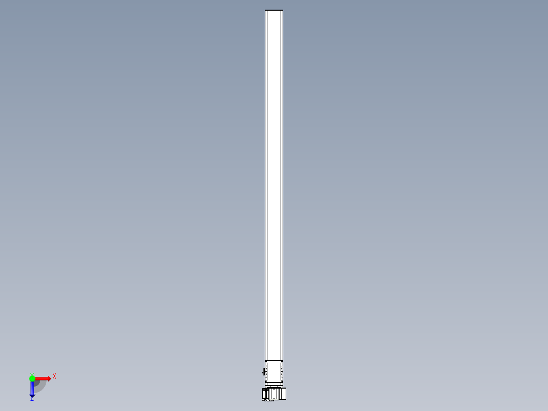 同步带全封闭直线模组TPA-HCB-105D-90-L1950-RP-C-P20-N3俯视图