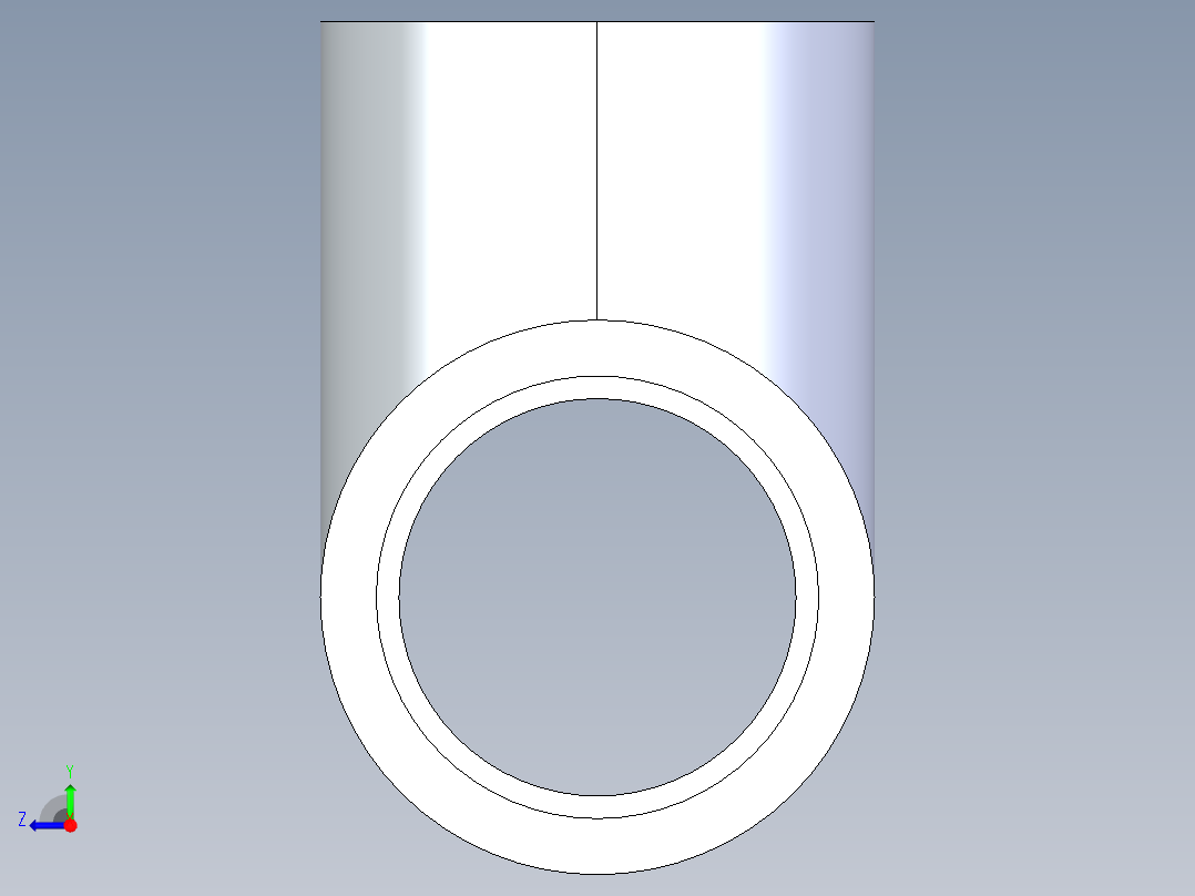 CPVC管件01-Sch80_Tee_SxSxS_9801-012_1.25in右视图