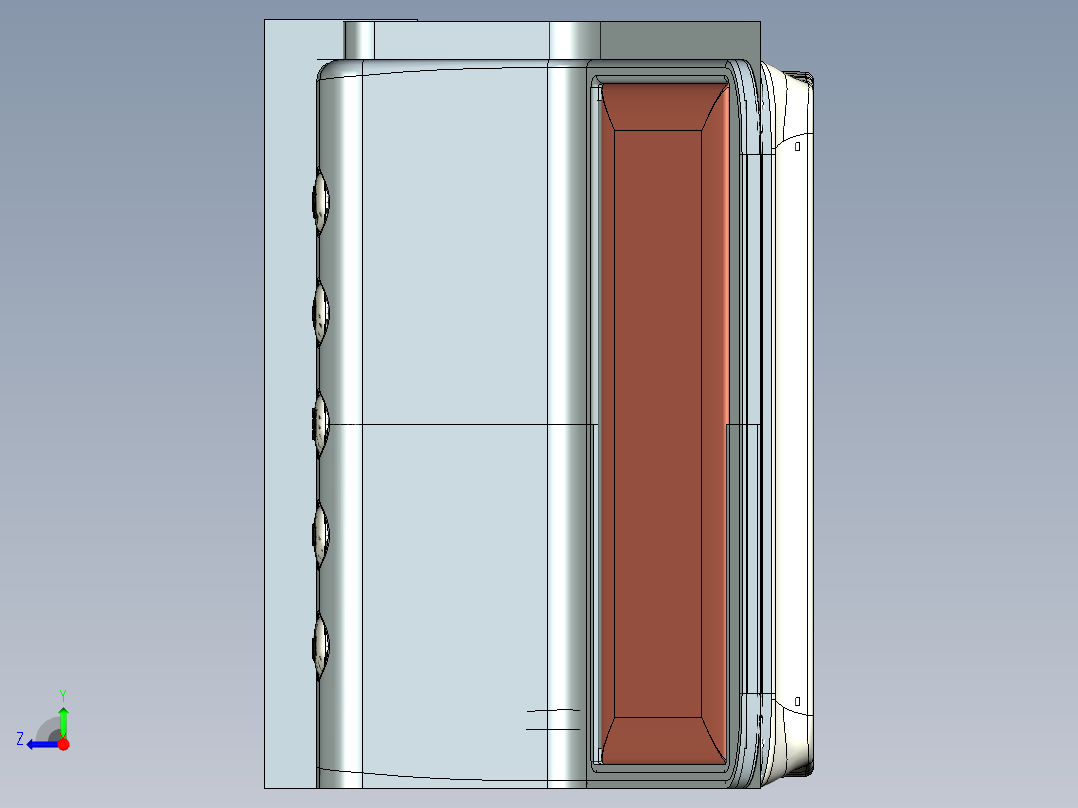 大货车胎压检测显示器右视图