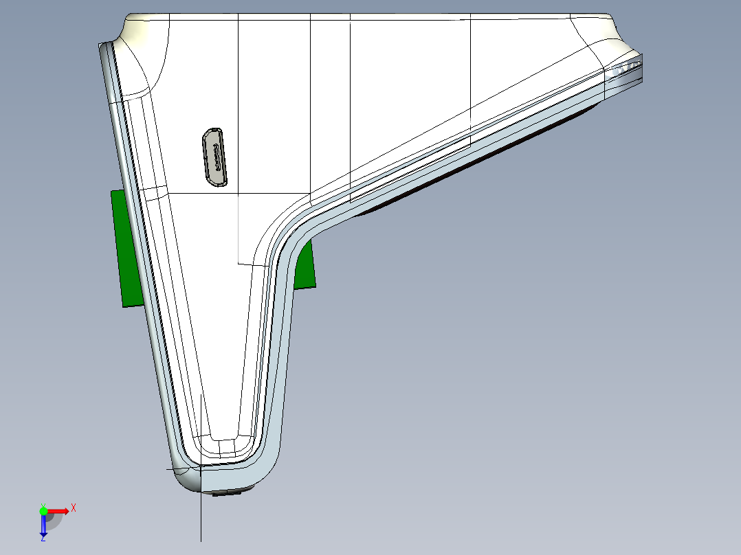 大货车胎压检测显示器俯视图