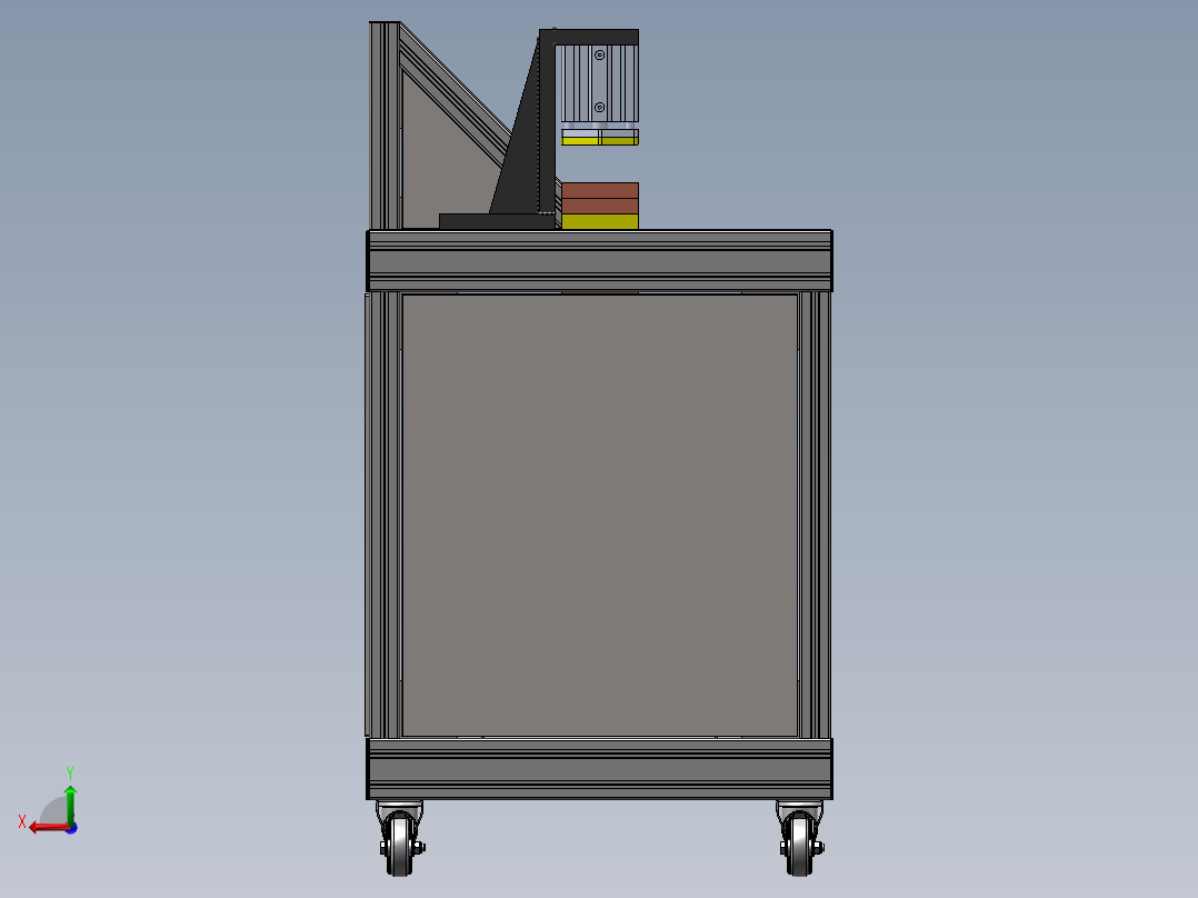 互感器电流测试台（sw21可编辑+工程图）后视图