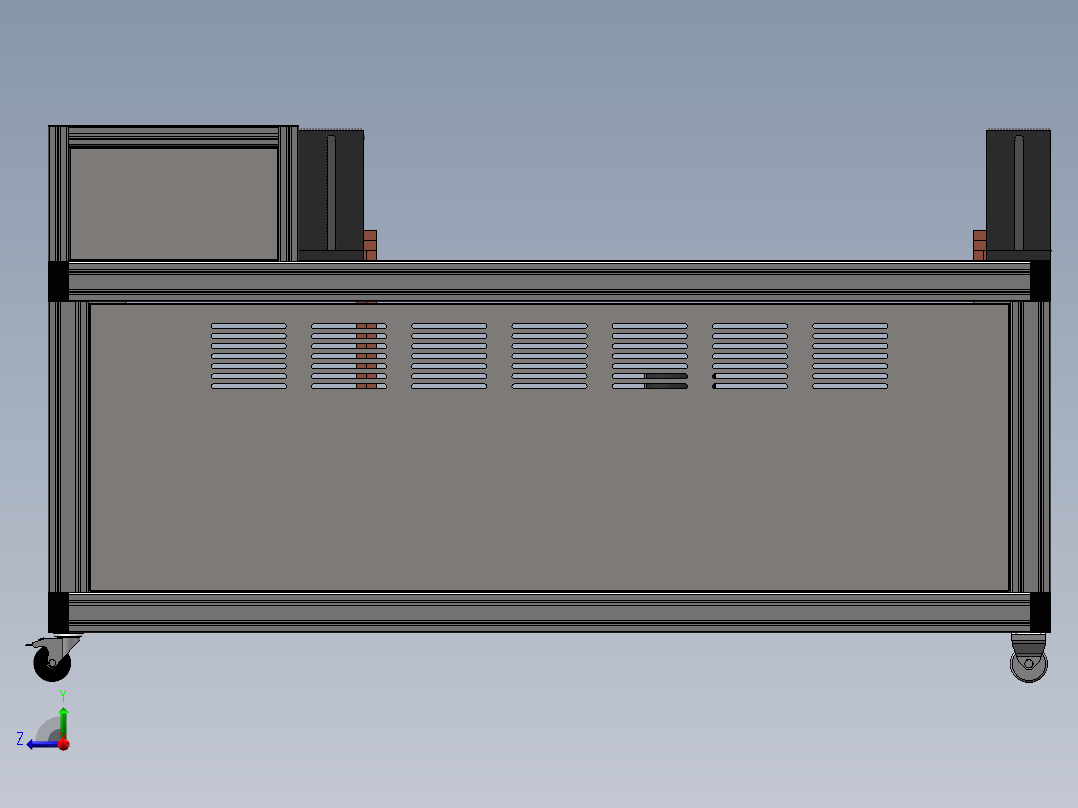 互感器电流测试台（sw21可编辑+工程图）右视图