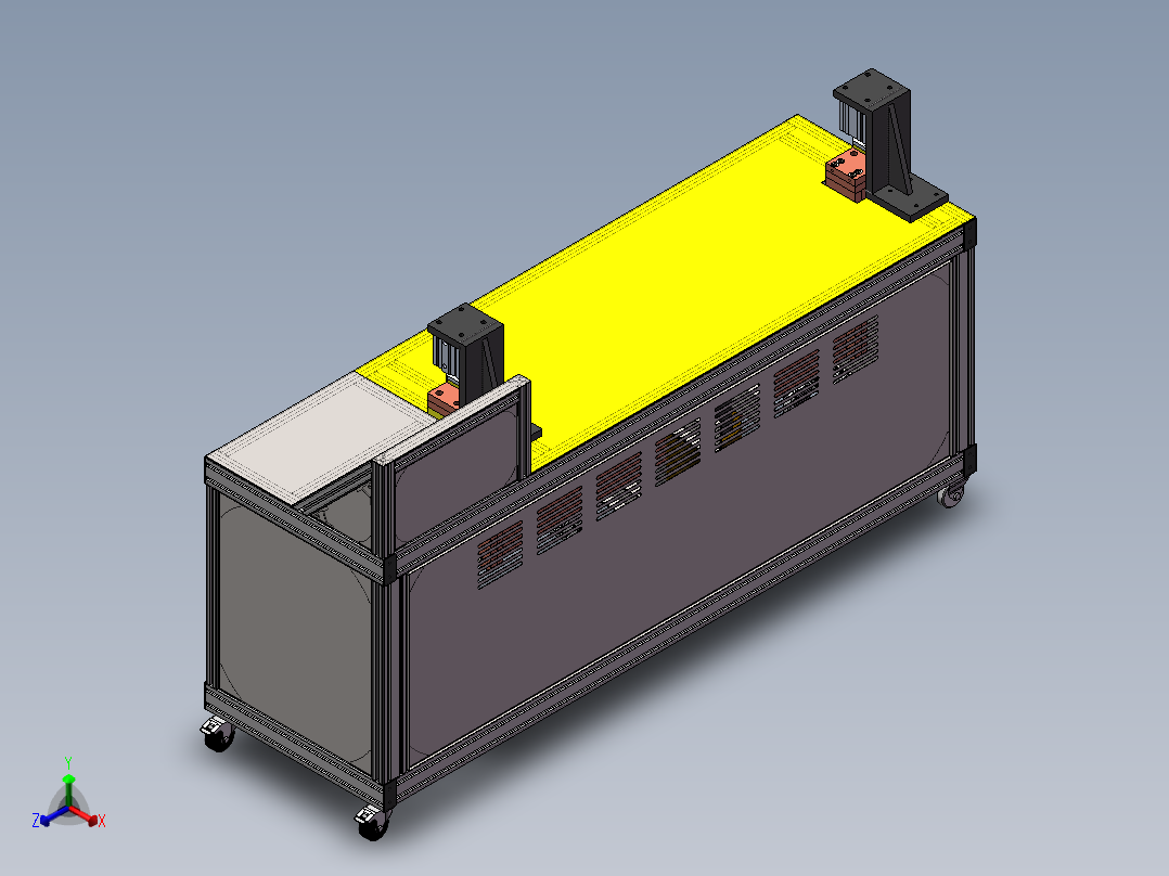 互感器电流测试台（sw21可编辑+工程图）正等轴测图