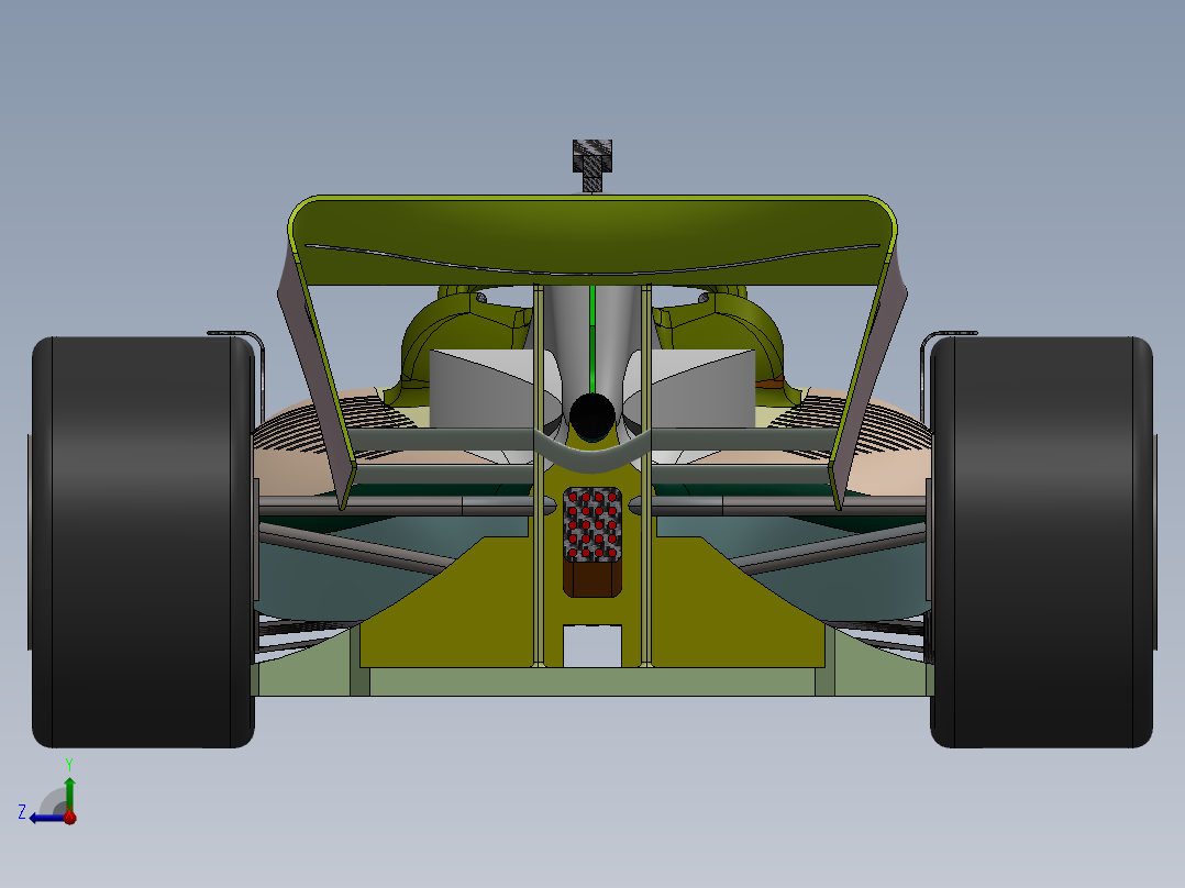 F1赛车右视图
