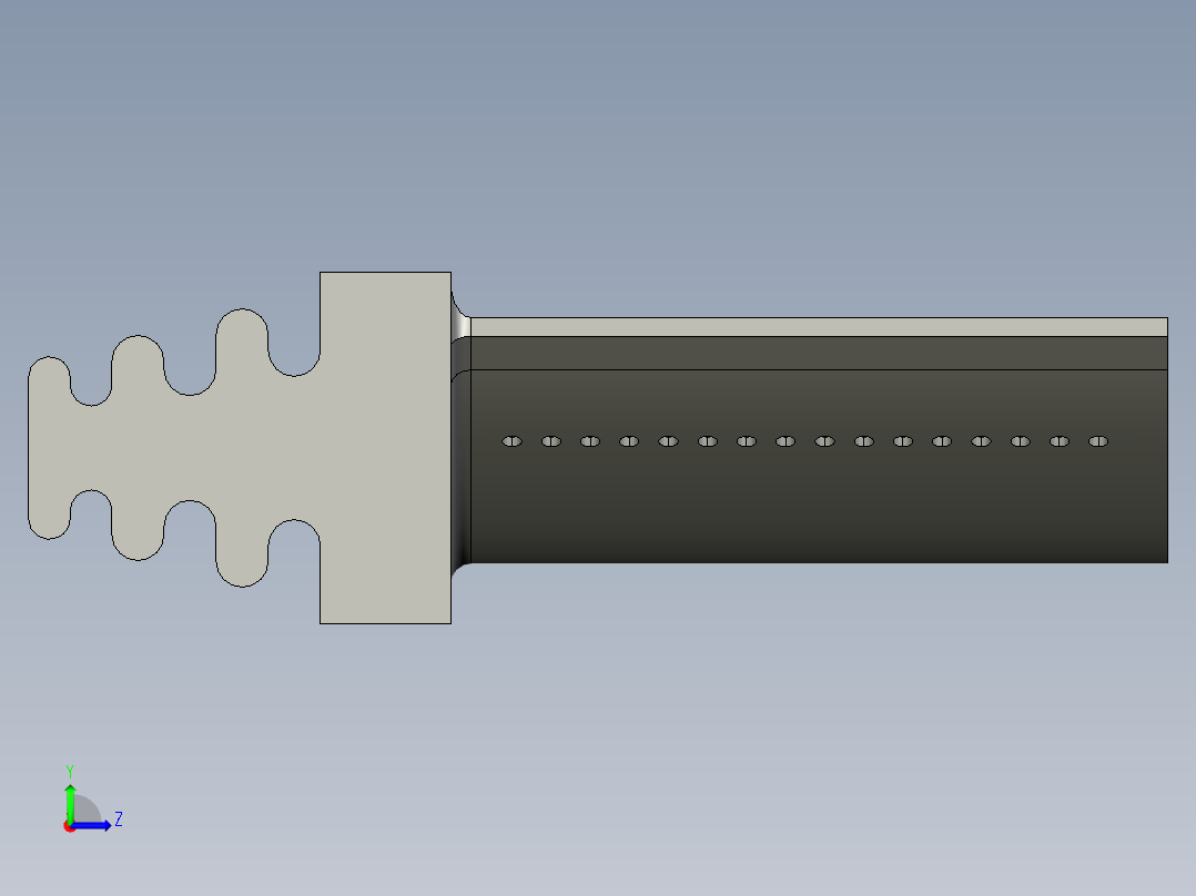 涡轮 叶片 涡扇 (21)左视图