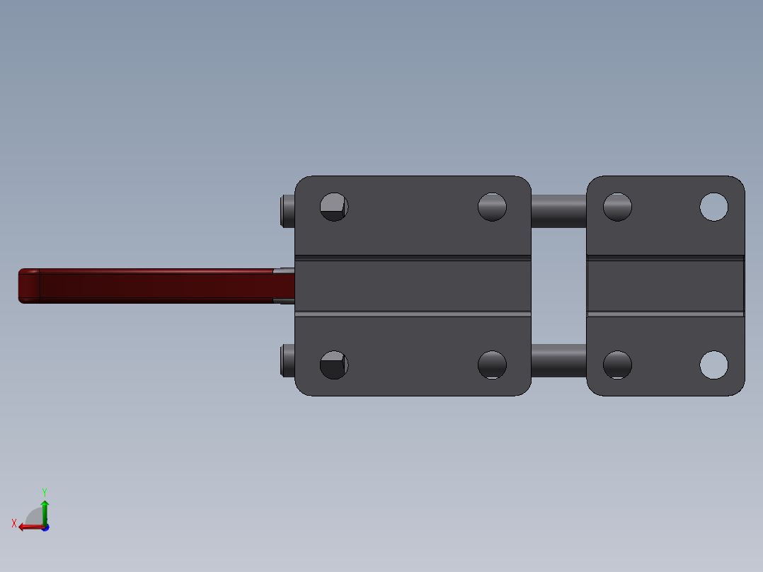快速夹钳-门栓型(CT-J-40380后视图