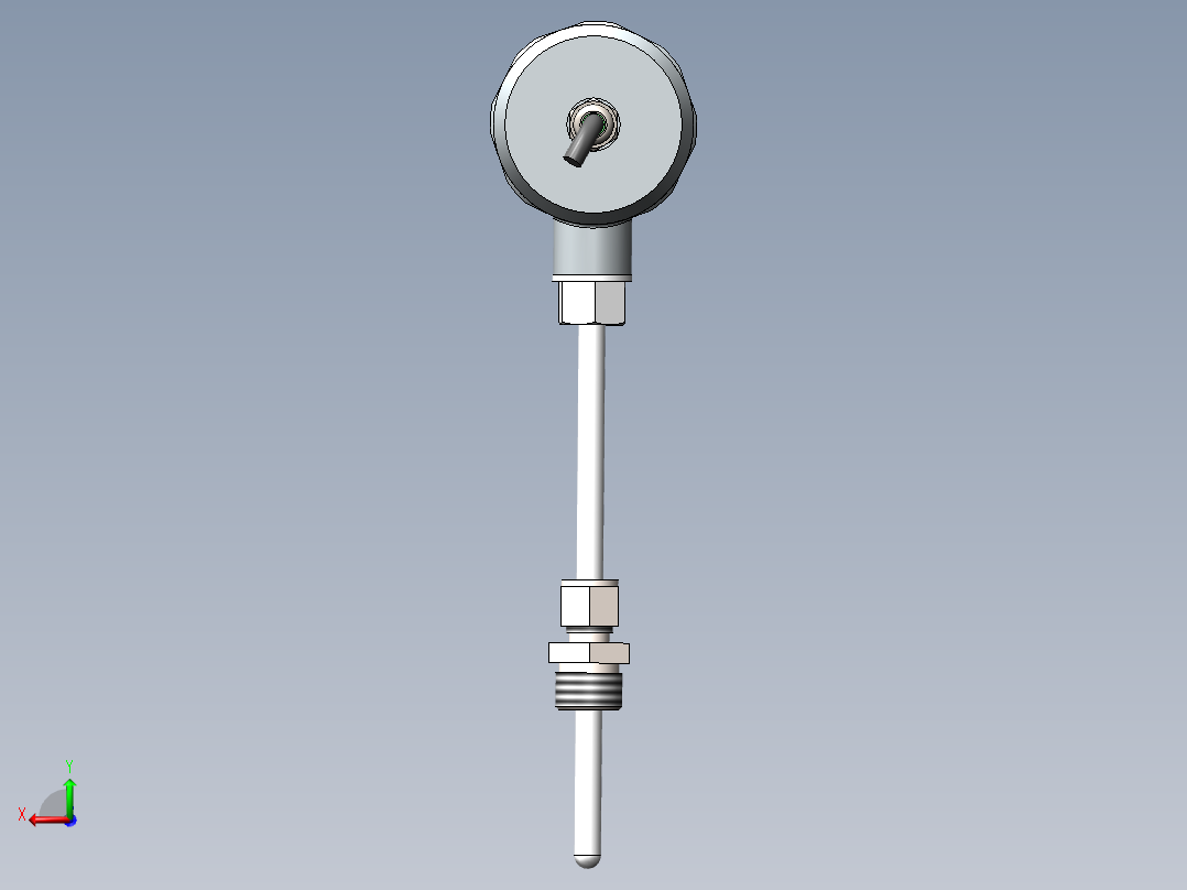 数显温度传感器后视图